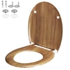 Image de Siège de toilette avec système d'abaissement Bambou
