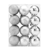 Image de Lot de 24 boules de Noël argent