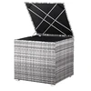 Image de Coffre de jardin gris 75x75x70cm rangement