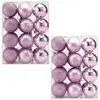 Image de Boules de Noël Set de 48 Rose