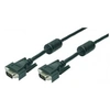 Image de - câble moniteur vga hd dsub 15 broches - mâle mâle - 2 blindages en noyau de ferrite - noir - 20 m