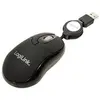 Image de LogiLink Mini with retractable cable - Souris - droitiers et gauchers - optique - 3 boutons - filaire - USB