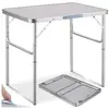 Image de Table de camping valise Pliable 75 x 55 x 68 cm gris