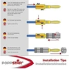 Image de Poppstar fiches Bananes, pour Les câbles de jusqu'à 4 mm carré vissage ou 6 mm carré Soudure, 24k Contacts plaqués Or, Un Ensemble de 20