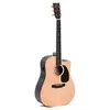 Image de DTCE - Guitare électro-acoustique Dreadnought - Naturel satiné