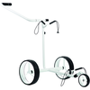 Image de JuStar Chariot de golf White Series 3ème roue, blanc