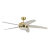 Image de Pepeo ventilateur de plafond laiton melton, télécommande incluse blanc 13422010132_v2 ailes
