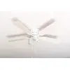 Image de Kisa Deluxe Ceiling Fan 105 cm White Blade White / Maple Including Lighting and Pull Switch en occasion ou reconditionné
