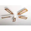 Image de Kisa Deluxe Ventilateur de plafond avec interrupteur à tirette Blanc en occasion ou reconditionné