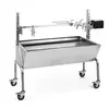 Image de Barbecue pour cochon - Sauenland - Broche pour cochon - Moteur 15W - Rôtissoire - Charge max. 40kg - Roulettes - Acier inoxydable
