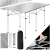 Image de Table de camping Pliable en Aluminium avec Sac de transport pratique gris