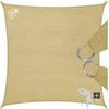 Image de Voile d'ombrage rectangle polyéthylène avec protection UV 50+ beige