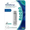 Image de Clé USB 32Go Double Connecteur USB C et USB 3.0 Gris