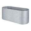 Image de Jardinière surélevée - High Grow - Carré de potager - 200x80x100cm - Plate-bande surélevée - Tôle d'acier - Argent