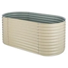 Image de Jardinière surélevée - High Grow - Carré de potager - 200x80x100cm - Plate-bande surélevée - Tôle d'acier - Beige