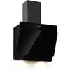 Image de Aurica 60 Hotte décorative murale aspirante - Moteur 165W - 3 vitesses - Débit d'air 620m³/h - Design verre noir et inox