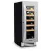 Image de Vinovilla Smart Cave à vins réfrigérée 50 litres / 20 bouteilles - Température réglable - Porte en verre - Design inox - Classe énergétique F