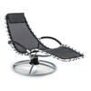 Image de Chaise longue à bascule - The Chiller - Transat - 77x 85x173cm - Bain de soleil - Résistant aux intempéries - Tubes en métal - Surface en PVC - Noir