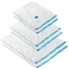 Image de Lot de 6 sacs sous vide en 3 tailles en plastique blanc transparent