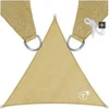 Image de Voile d'ombrage triangle en polyéthylène avec protection UV 50+ beige