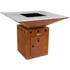 Image de - Barbecue brasero en acier Cube Surface de cuisson 102 cm