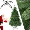 Image de Sapin de Noël artificiel en PVC 140 cm naturel vert avec 470 branches