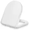 Image de Abattant WC - Dombach Senzano - Lunette de toilette - Frein de chute - Premium - Siège de toilette - Antibactérien - Forme en D - Blanc