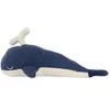 Image de Peluche baleine crochet en coton bleu -