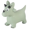 Image de Animal sauteur gonflable en plastique multicolore - rhino vert -
