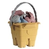 Image de Kit de jouets de sable pour bébé 6 pièces multicolore - seau Toni jaune -