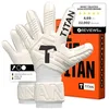 Image de T1TAN Classic 1.0 White-Out - Gants de Gardien de But - sans Protection des Doigts - Gants de Football pour Gardiens de But - Taille 6 en occasion ou reconditionné