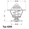 Image de Thermostat D'Eau Wahler 4264.84d Seat;Volkswagen
