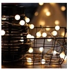 Image de Guirlande Lumineuse 10M 80 Ampoules, Guirlande lumineuse LED à Piles Petites Boules Blanc Chaud Décoration pour Fête Noël Mariage