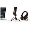Image de ZUM-2PMP - Pack Microphone Podcast USB avec Casque, trépied et câble