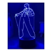 Image de 3D Veilleuse Harry Styles 16 couleurs changeantes FONGWAN Lampe LED-Tout le corps
