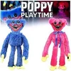 Image de 2Pcs Poppy Playtime Huggy Wuggy en Peluche animé Poupée 40cm FONGWAN- Bleu+Rose