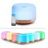 Image de Purificateur T500 Télécommande motif en bois automatique Couleur LED 24V 500ml Prise US Bleu