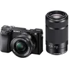 Image de Sony Alpha 6100 | Appareil Photo Numérique Hybride APS-C en kit Objectifs Zoom E 16-50mm f/3.5-5.6 PZ OSS et E 55-210mm f/4.5-6.3 OSS (AF en 0.02s, Suivi des Yeux, Vidéo 4K, Ecran Selfie Vlogging) en occasion ou reconditionné