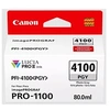 Image de PFI-4100 PGY - 80 ml - gris photosensible - original - boîte de suspension - réservoir d'encre - pour imagePROGRAF PRO-1100