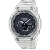 Image de Casio Montre Quartz Homme 48.00mm avec Cadran Noir Digitale et Bracelet en Plastic/Resin Bracelet Transparent GA-2100SKE-7AER en occasion ou reconditionné
