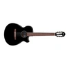 Image de AEG50N-BKH noire brillante - guitare classique électro