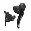 Image de Frein a disque route grx400 arriere 11v. gravel double noir (levier-manette avec etrier br-r7070+durite assemble 1700mm)