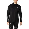 Image de T-shirt Asics Road Lite-Show 1/2 Zip Noir, Taille L