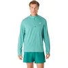 Image de Sweat Asics Road Lite-Show 1/2 Zip Bleu Clair, Taille M