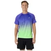 Image de T-shirt Asics Road Fade à manches courtes violet vert, Taille M