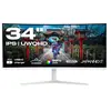 Image de Ecran PC Incurvé 34 UWQHD Dalle IPS Blanc IPS AMD FreeSync JN-IPS34Q-HC6-W