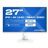Image de JN-IPS270UHD60F-C65W-HSP-W - Ecran LED - 27" - 3840 x 2160 4K @ 60 Hz - IPS - 400 cd/m² - 1200:1 - HDR10 - 8 ms - HDMI, DisplayPort, USB-C -