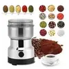 Image de Moulin à café électrique multifonction argent pour la cuisine, pour grains, noix, haricots, épices, ménage