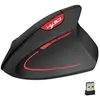 Image de Souris sans fil HXSJ Souris verticale ergonomique rechargeable 3 DPI en option Souris réglable 2400 DPI avec câble de chargement USB pour ordinateur