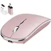 Image de Souris sans fil Rechargeable Ultra-mince - Rose
